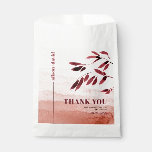 水彩グラデーション日本ありがとう結婚さん フェイバーバッグ (正面)