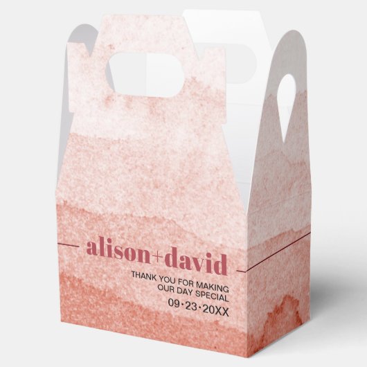 水彩グラデーション日本ありがとう結婚さん フェイバーボックス (オープン)