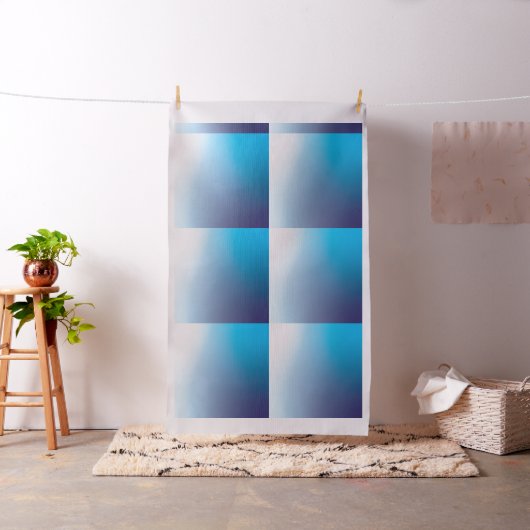 水彩グラデーション枕四角い青 ファブリック (インサイチュ)