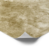 水彩グランジヴィンテージ絵画ズ・オブ・ゾウ ポスター (角)