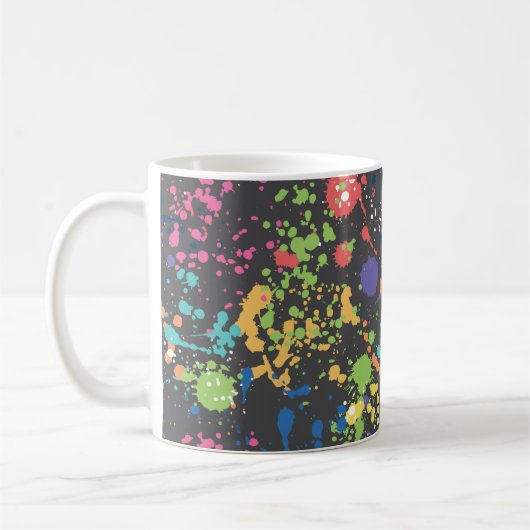 水彩グランジsp継ぎ目無し コーヒーマグカップ (左)