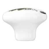 水彩グリズリーベアーワイルドライフ自然アート セラミックノブ (側面)