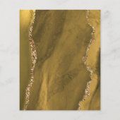 水彩グリッターアゲートメイクアップアーティストヘアサロン チラシ (裏面)