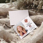 水彩グリッターバラ金ゴールドバルーン3歳の誕生日 招待状