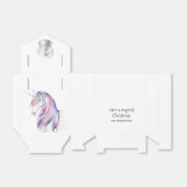 水彩グリッターユニコーンウィンターホリデー フェイバーボックス (折り畳みなし)