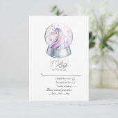 水彩グリッターユニコーンウィンター 出欠カード (スタンド正面)