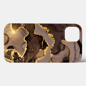 水彩グリッター金ゴールドiPhone / iPadケース Case-Mate iPhoneケース (裏面 (横))