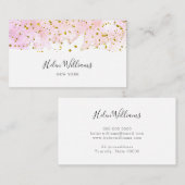 水彩グリッター 名刺 (正面/裏面)
