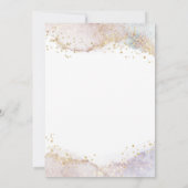 水彩グリッター | First Holy Communion 招待状 (裏面)