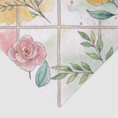 水彩グリッドパターンの切り離しティッシュペーパー 薄葉紙 (詳細)