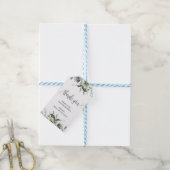 水彩グリーナリーボホ葉ブライダルシャワー ギフトタグ (より糸付き)