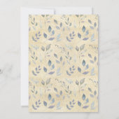 水彩グリーナリーユーカリ金ゴールドフォトグラード 案内状 (裏面)