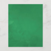 水彩グリーナリーローレルクレストモノグラム結婚ズ チラシ (裏面)