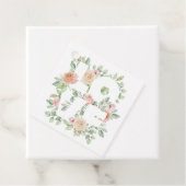 水彩グリーンとローズのLOVE バレンタインデー フェイバータグ (インサイチュ)