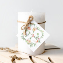 水彩グリーンとローズのLOVE バレンタインデー