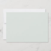 水彩グリーンの洗礼写真招待状 招待状 (裏面)