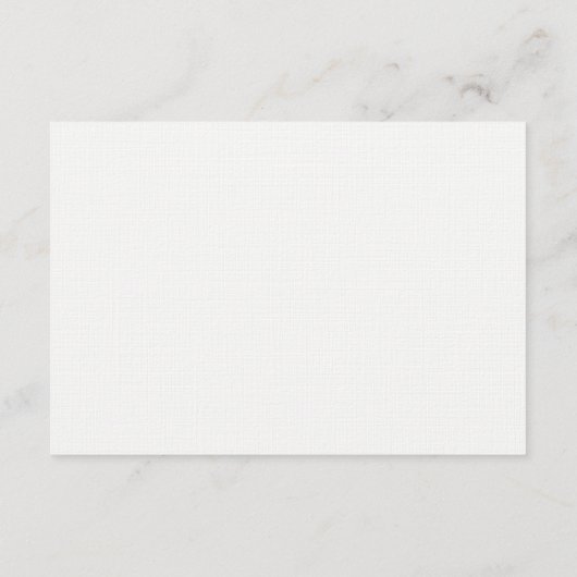 水彩グリーンの葉のウェディングレセプションの詳細 エンクロージャーカード (裏面)