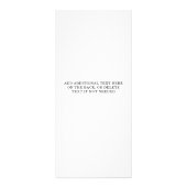 水彩グリーンの葉のサロン ラックカード (裏面)