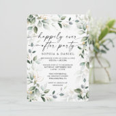 水彩グリーンゴールドのアローカメントお祝い招待状 招待状 (スタンド正面)