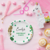 水彩グリーンサンパトリックの日の誕生日パーティー ペーパープレート (パーティー)