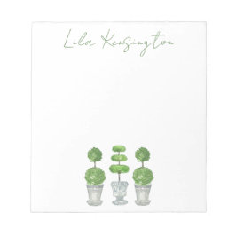 水彩グリーントイレアリーメモ帳 ノートパッド