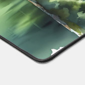 水彩グリーンフィヨルド デスクマット (コーナー)