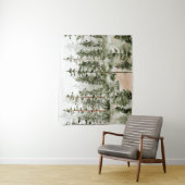 水彩グリーンフォレスト タペストリー (インサイチュ)