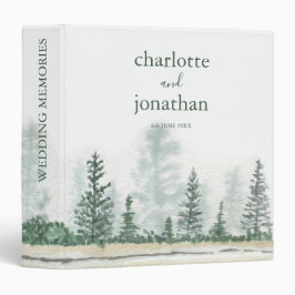 水彩グリーンフォレモダンスシンプル結婚の