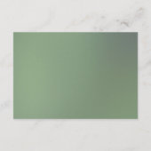 水彩グリーンユーカリの詳細 エンクロージャーカード (裏面)