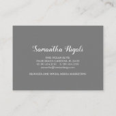 水彩グリーンユーカリロイヤリティカード エンクロージャーカード (裏面)