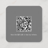 水彩グリーンユーカリ名刺 エンクロージャーカード (裏面)