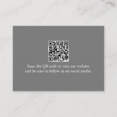 水彩グリーンユーカリQRコードビジネスカード エンクロージャーカード (裏面)