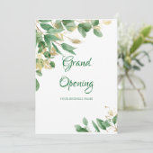 水彩グリーンリーフサロングランドオープニング 招待状 (スタンド正面)