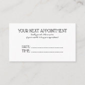 水彩グリーンリーフサロン 予約カード (正面)