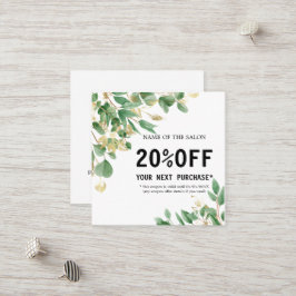 水彩グリーンリーフサロン 割引カード