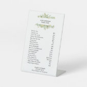 水彩グリーンリーフサロン 台座サイン (正面)