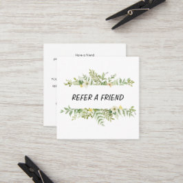 水彩グリーンリーフサロン 紹介カード