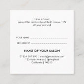 水彩グリーンリーフサロン 紹介カード (裏面)