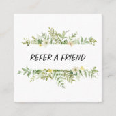 水彩グリーンリーフサロン 紹介カード (正面)