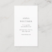 水彩グリーンリー金ゴールドモノグラムプロフェッショナル 名刺 (裏面)