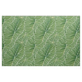 水彩グリーン熱帯葉パターン ファブリック (ファットクウォーター)