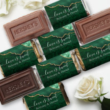 水彩グリーン金ゴールド大理石の宝珠の愛は甘い