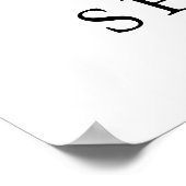 水彩グリーン エレガント ウェルカムサイン ポスター (角)