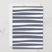 水彩グリーン キリン 赤ちゃん歓迎会 招待状 (裏面)