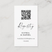 水彩グリーン ゴールド ブライダルショー レジストリーカード エンクロージャーカード (正面)