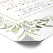 水彩グリーン シグネチャードリンク サイン (角)