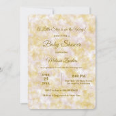 水彩グリーン&パープルベビーシャワー招待状 招待状 (正面)