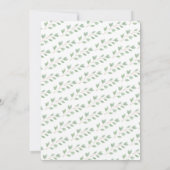 水彩グリーン 感謝祭 夕食 招待状 (裏面)