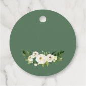 水彩グリーン 白花 感謝 フェイバータグ (裏面)