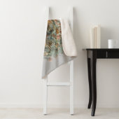 水彩グレーウルフ動物野生動物自然アート シェルパブランケット (インサイチュ)